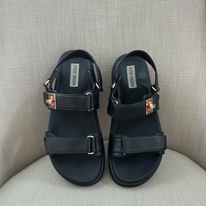 Steve Madden Mona Size 10 Black Leather